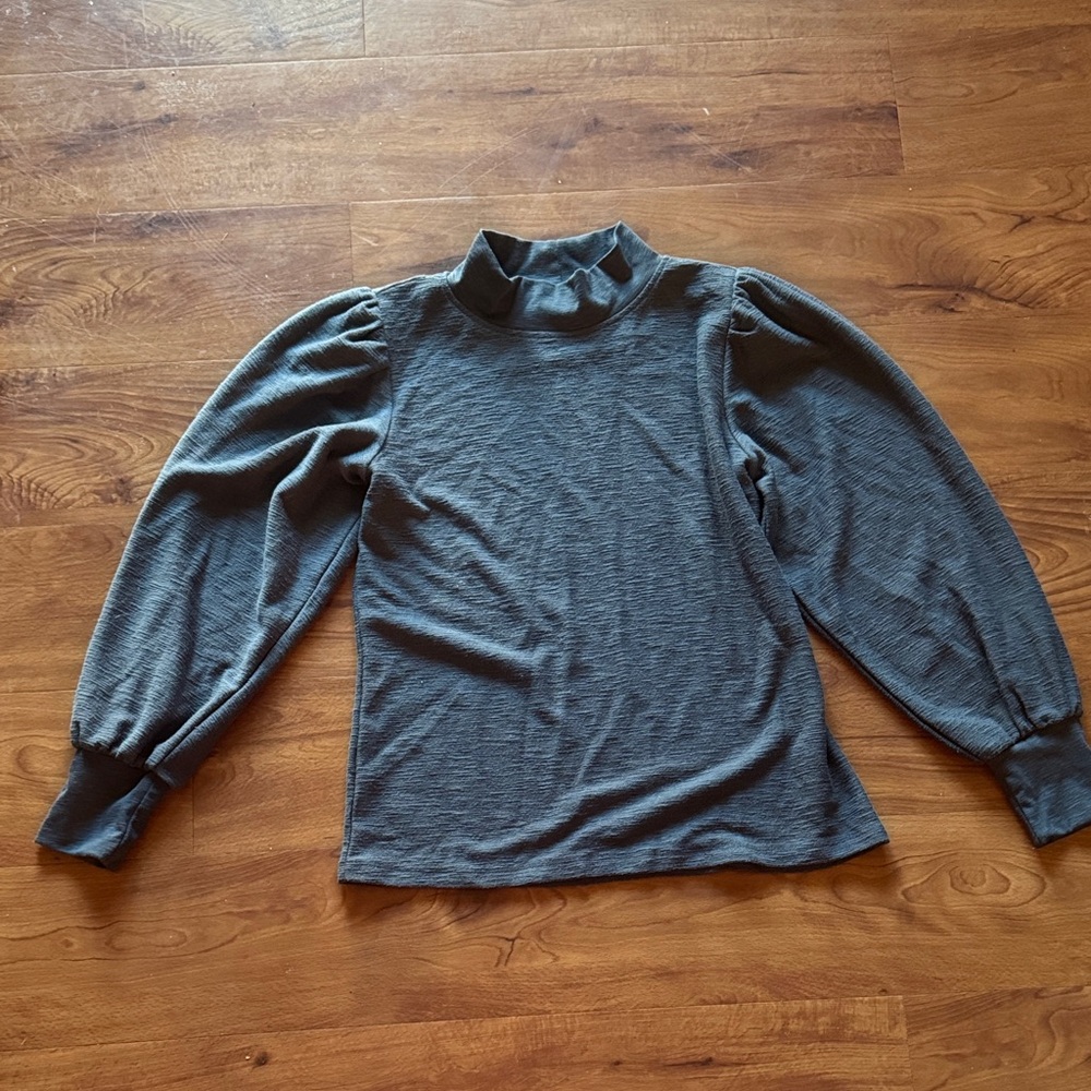 LOFT Women’s Charcoal Blue Turtleneck Sweater